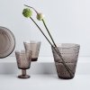 Sklenička na noze Kastehelmi iittala 0,26 l světle hnědá linen 2 ks