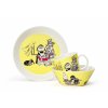 Moomin plate 19cm bowl 15cm mug 0,3L Misabel yellow group