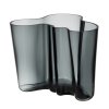 Váza Alvar Aalto iittala 16 cm tmavě šedá