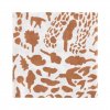 Papírové ubrousky Cheetah OTC 33x33 cm hnědé