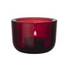 Svícen Valkea iittala červená cranberry