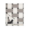 punos blanket white beige black