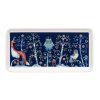 Taika plate rectangle 12x24cm blue