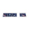 Taika plate rectangle 12x24cm and 12x12cm blue 2'