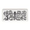 Taika plate rectangle 12x24cm black