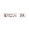 Taika plate square 12x24cm and 12x12cm white 2