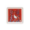 Taika plate square 12 x 12cm red