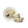 Moomin mug 0,3L plate 19cm bowl 15cm Muskrat beige