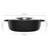 1066430 Norden Grill Chef Pot 30cm with lid dimensions