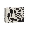 OTC blanket 180x130cm cheetah black white (1)