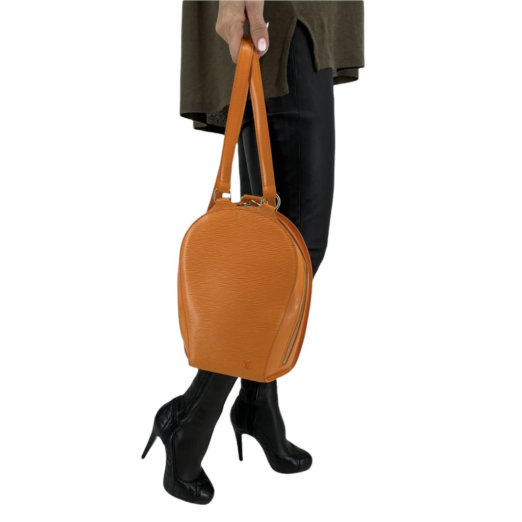 LOUIS VUITTON Ellipse Epi Leather Orange Backpack - ARMADIO