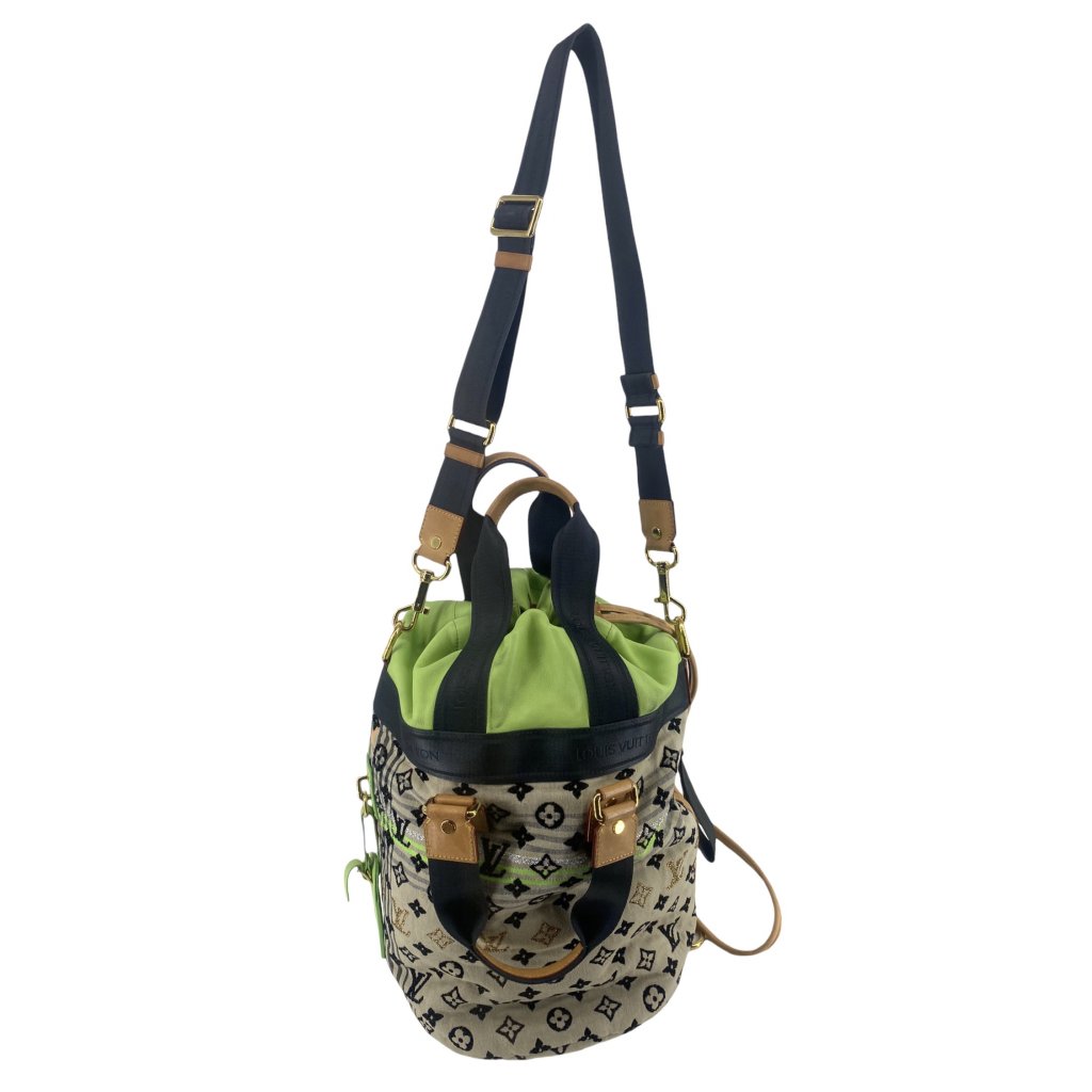 Louis Vuitton Cheche Gypsy Handbag Monogram Jacquard Fabric GM