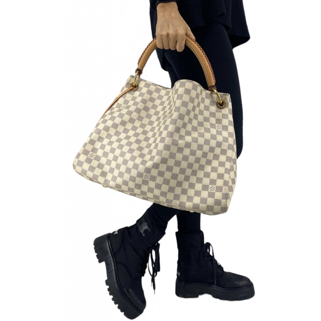 LOUIS VUITTON NEVERFULL MM Damier Ebene Tote Bag No.842