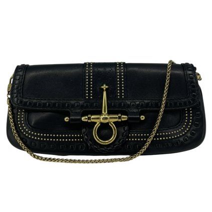 GUCCI Snaffle Bit Black Bag