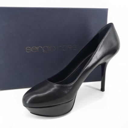 SERGIO ROSSI Black High Heels