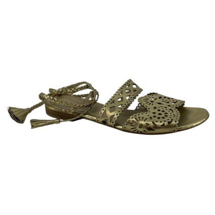ALBERTA FERRETTI Gold Sandals