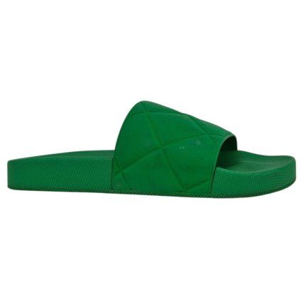 BOTTEGA VENETA Green Rubber Slides