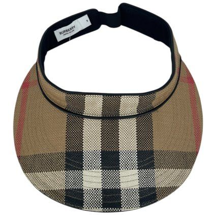 BURBERRY Check Visor Hat