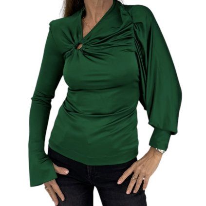 VICTORIA BECKHAM Green Blouse