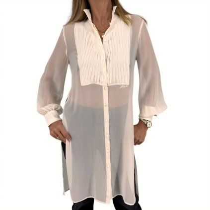 KARL LAGERFELD White Long Blouse