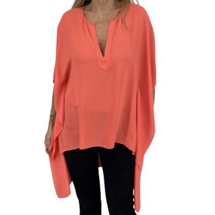 BCBG Coral Orange Blouse