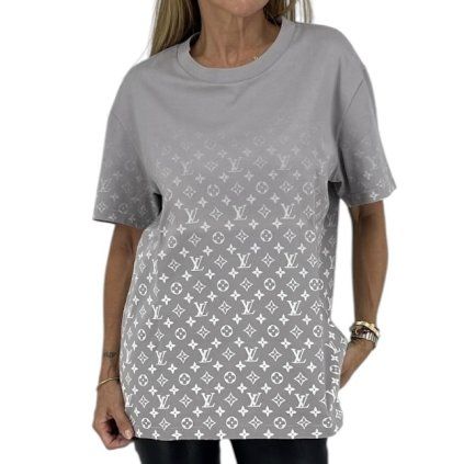 LOUIS VUITTON Grey Monogram T-Shirt