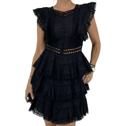 ZIMMERMANN Black Mini Dress