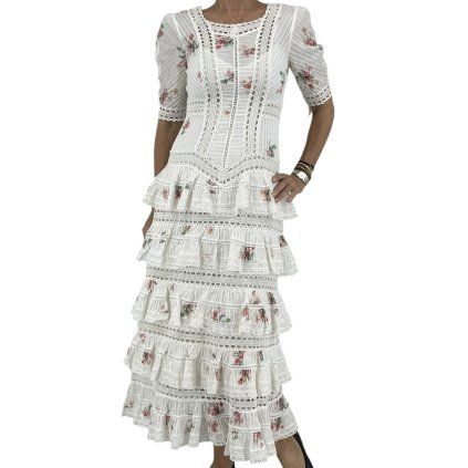 ZIMMERMANN White Floral Maxi Dress