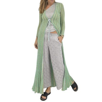 MISSONI Long Green Cardigan