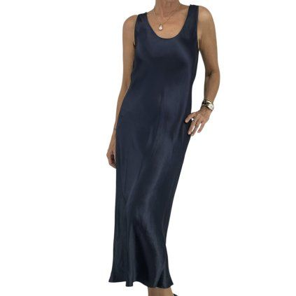MAX MARA Dark Blue Maxi Dress