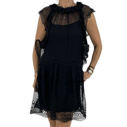ALBERTA FERRETTI Black Mini Dress