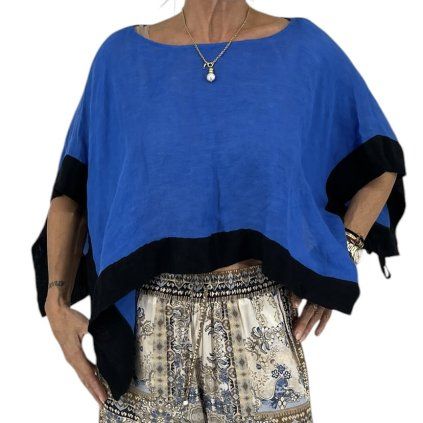 DIANE VON FURSTENBERG Blue And Black Top