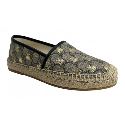 GUCCI Brown Bee Espadrilles