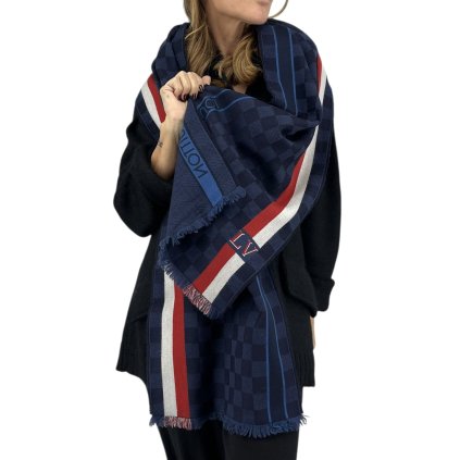 LOUIS VUITTON Dark Blue Scarf