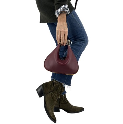 GUCCI Attache Burgundy Bag