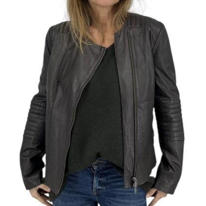 MAX MARA Brown Leather Jacket