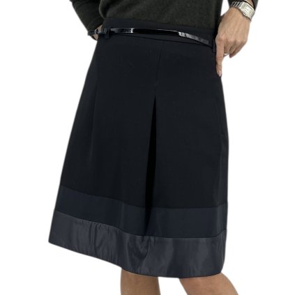 MAX MARA Black Belt Skirt