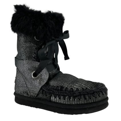 MOU Black Ankle Boot