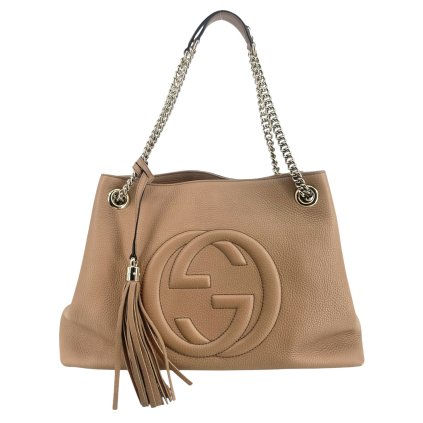 GUCCI GG Nude Soho Shoulder Bag