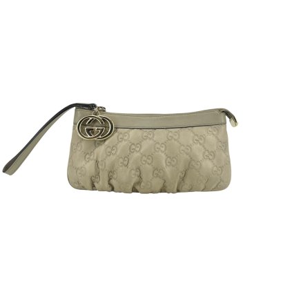GUCCI Monogram Beige Clutch