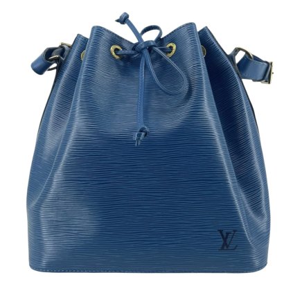 LOUIS VUITTON Noe Epi Leather Blue Shoulder Bag