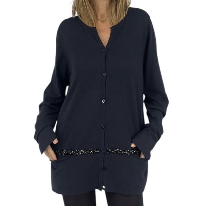 MARINA RINALDI Dark Blue Kardigan