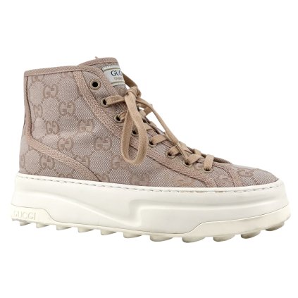 GUCCI Pink Monogram Sneakers