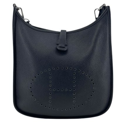 HERMÉS Evelyne 28 Clemence Black Bag