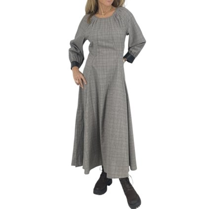 SPORTMAX Long Grey Dress