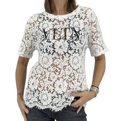 VALENTINO Laced White Top