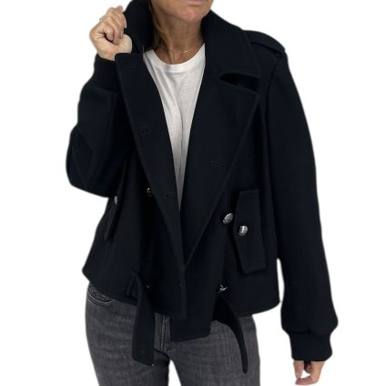 BURBERRY Black Short Coat