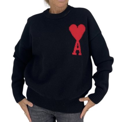 AMI PARIS Black Sweater