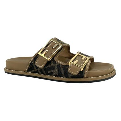 FENDI Monogram Slippers
