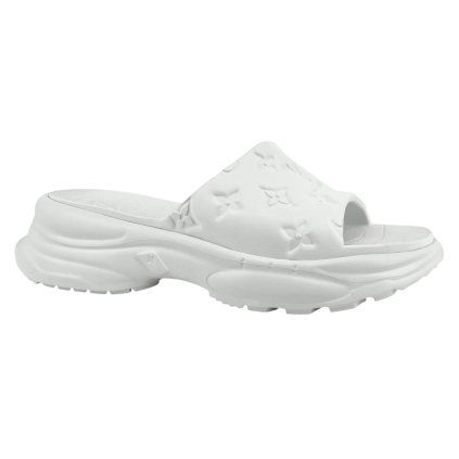 LOUIS VUITTON White Slippers